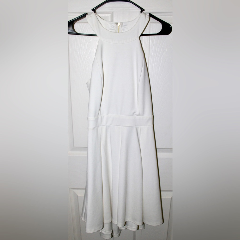 Women’s Windsor White Dress Open Back Zip Size Large